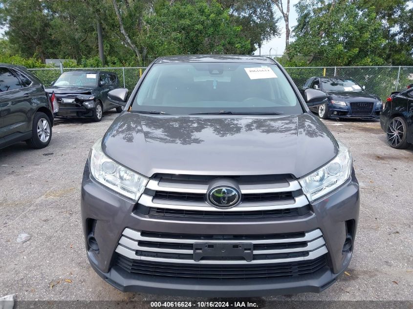 2019 Toyota Highlander Le VIN: 5TDBZRFHXKS972253 Lot: 40616624