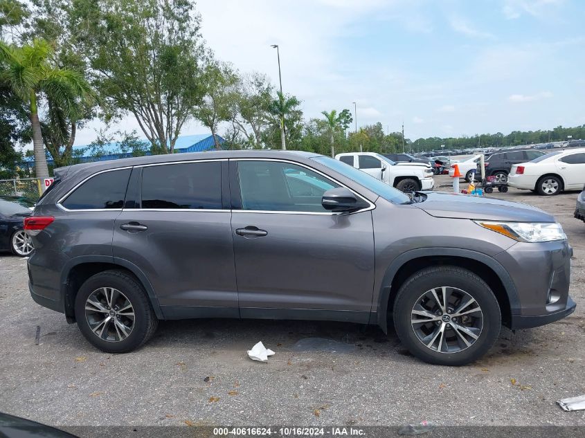 2019 Toyota Highlander Le VIN: 5TDBZRFHXKS972253 Lot: 40616624