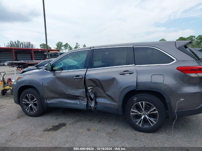 2019 Toyota Highlander Le VIN: 5TDBZRFHXKS972253 Lot: 40616624