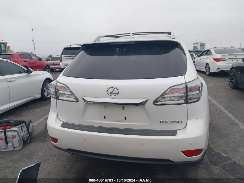 2012 Lexus Rx 350 VIN: 2T2ZK1BA6CC077698 Lot: 40616703