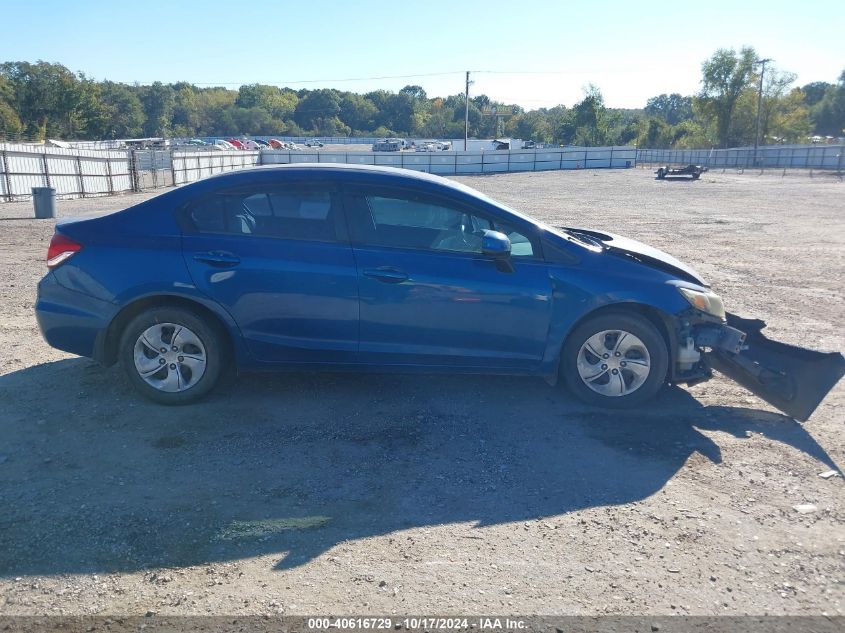 2013 Honda Civic Lx VIN: 2HGFB2F59DH563201 Lot: 40616729