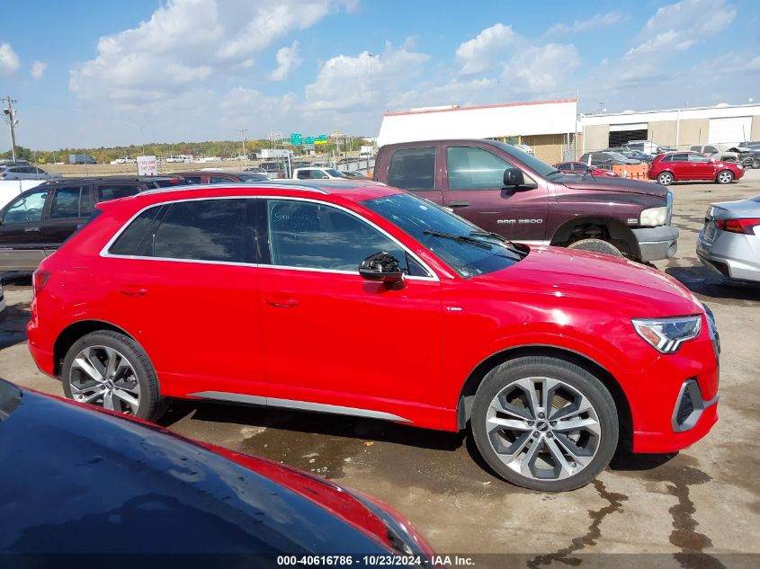 2020 Audi Q3 Premium Plus 45 Tfsi S Line Quattro Tiptronic VIN: WA1EECF38L1088492 Lot: 40616786