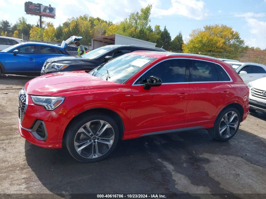 2020 Audi Q3 Premium Plus 45 Tfsi S Line Quattro Tiptronic VIN: WA1EECF38L1088492 Lot: 40616786