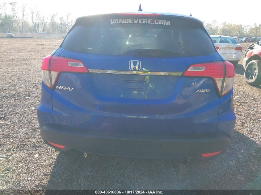 2021 Honda Hr-V Awd Ex VIN: 3CZRU6H53MM724857 Lot: 40616806