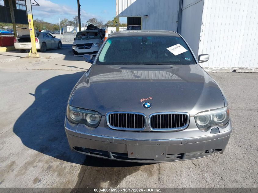 2004 BMW 745 Li VIN: WBAGN63564DS53328 Lot: 40616995