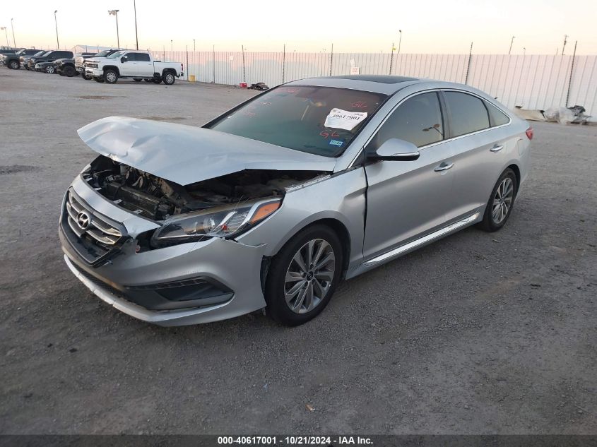 2016 Hyundai Sonata Sport VIN: 5NPE34AF4GH412877 Lot: 40617001