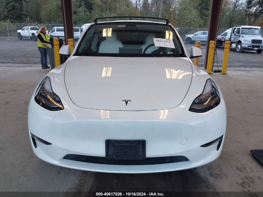 2021 Tesla Model Y Long Range Dual Motor All-Wheel Drive VIN: 5YJYGDEE3MF104161 Lot: 40617026