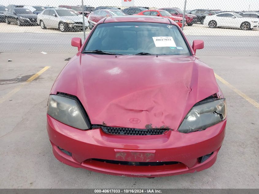 2005 Hyundai Tiburon Gt/Se VIN: KMHHN65F15U167581 Lot: 40617033