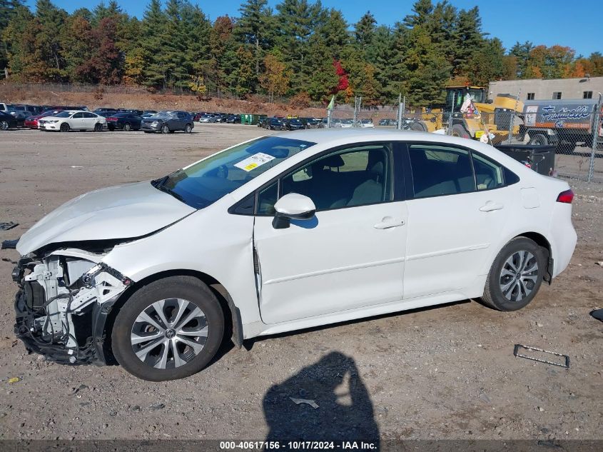 2022 Toyota Corolla Hybrid Le VIN: JTDEAMDE0N3006399 Lot: 40617156