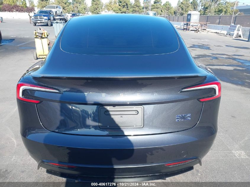 2024 Tesla Model 3 Performance VIN: 5YJ3E1ET1RF856591 Lot: 40617276