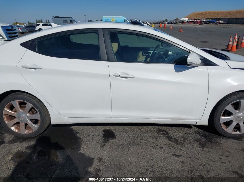 2013 Hyundai Elantra Limited VIN: 5NPDH4AE3DH380911 Lot: 40617297