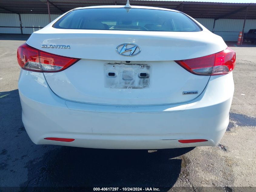 2013 Hyundai Elantra Limited VIN: 5NPDH4AE3DH380911 Lot: 40617297