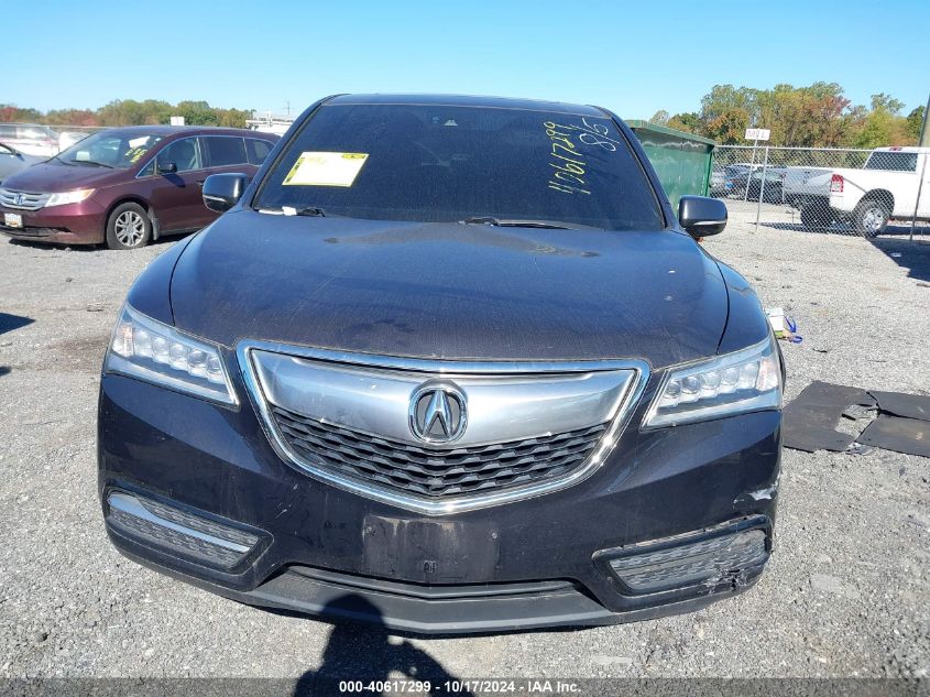 2016 Acura Mdx Technology VIN: 5FRYD4H45GB014105 Lot: 40617299