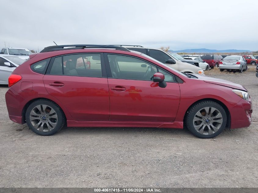 2015 SUBARU IMPREZA 2.0I SPORT LIMITED - JF1GPAW65F8203459