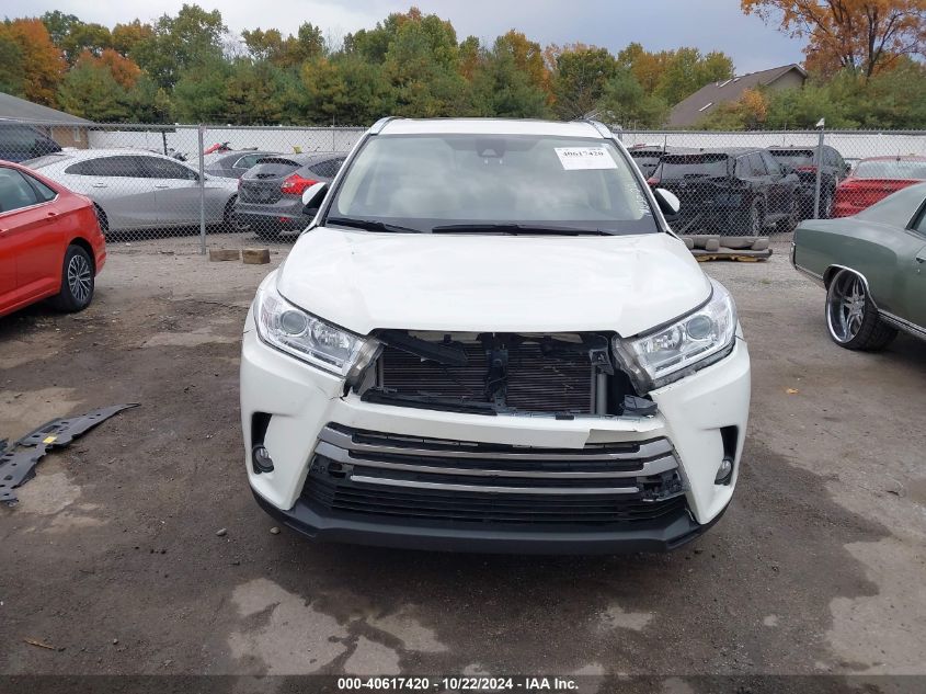 2019 Toyota Highlander Xle VIN: 5TDJZRFH6KS562772 Lot: 40617420