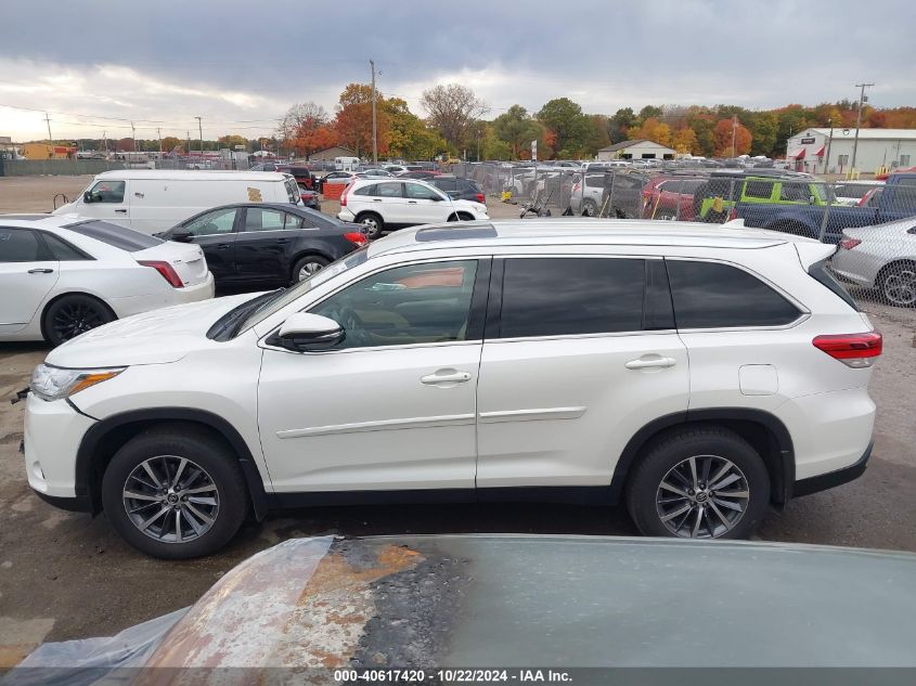 2019 Toyota Highlander Xle VIN: 5TDJZRFH6KS562772 Lot: 40617420