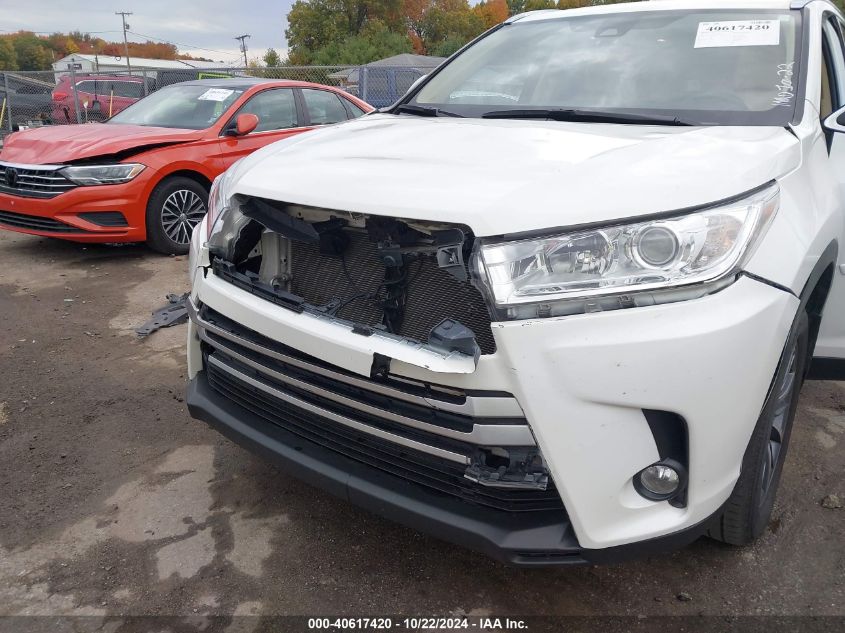 2019 Toyota Highlander Xle VIN: 5TDJZRFH6KS562772 Lot: 40617420