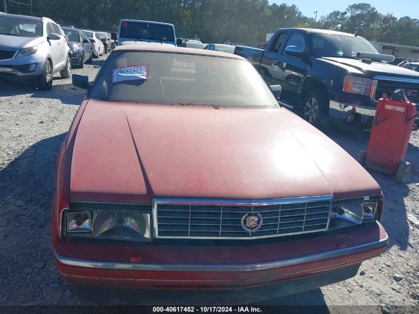 1988 Cadillac Allante VIN: 1G6VR3174JU101645 Lot: 40617452