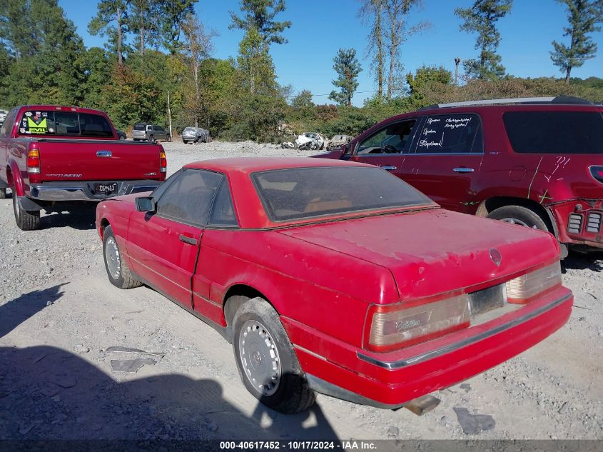 1988 Cadillac Allante VIN: 1G6VR3174JU101645 Lot: 40617452