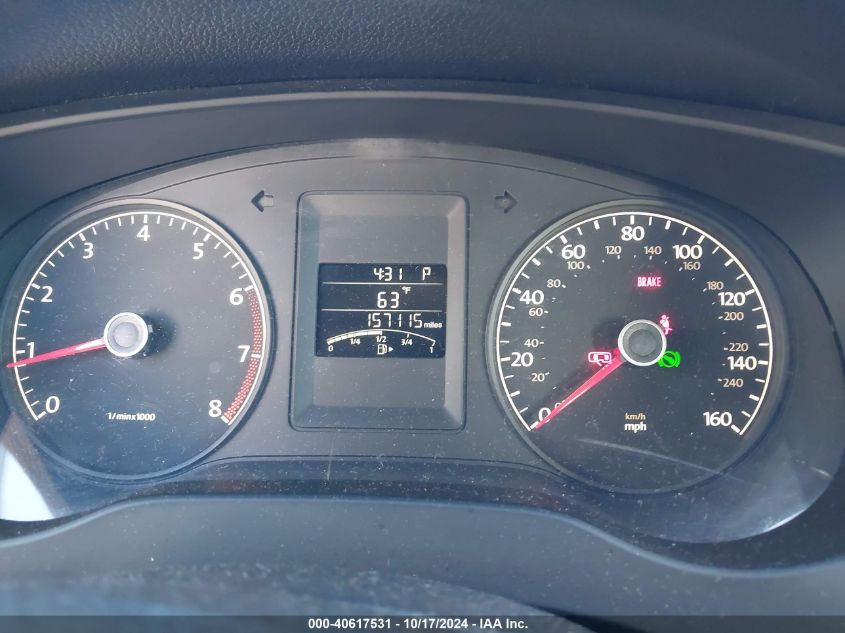 2011 Volkswagen Jetta 2.5L Se VIN: 3VWDZ7AJ1BM396895 Lot: 40617531