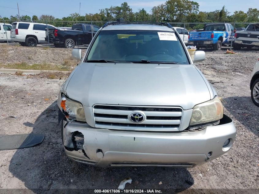 2006 Toyota Highlander V6 VIN: JTEGP21A960114757 Lot: 40617606