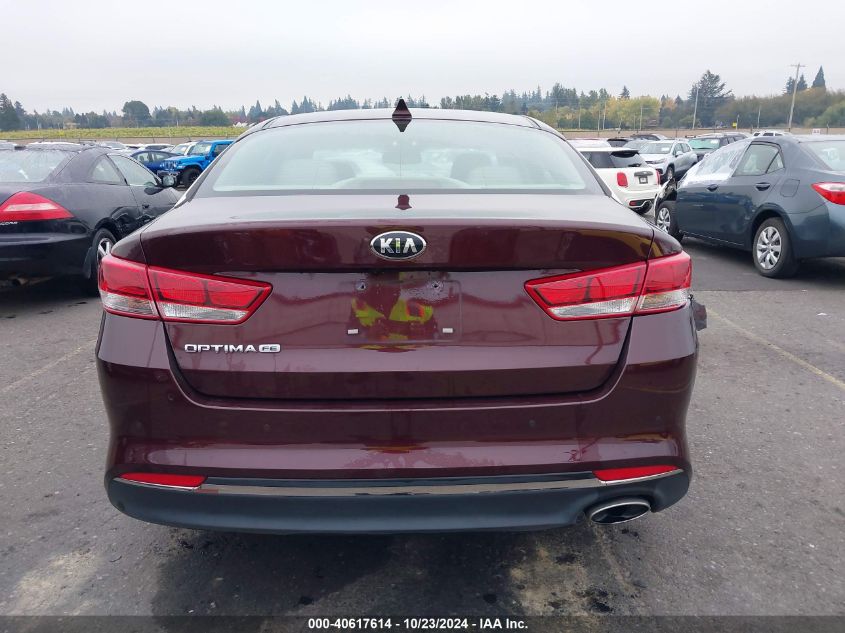 2016 Kia Optima Lx VIN: 5XXGT4L30GG020549 Lot: 40617614