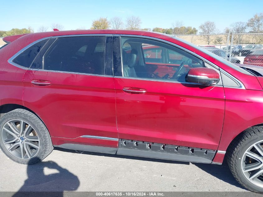 2019 Ford Edge Titanium VIN: 2FMPK4K93KBB61502 Lot: 40617635