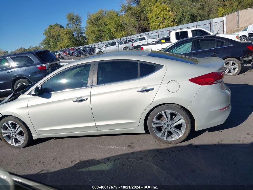 2017 Hyundai Elantra Limited VIN: KMHD84LF7HU127314 Lot: 40617675