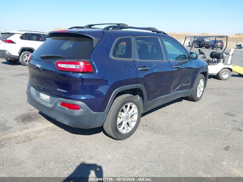 2016 Jeep Cherokee Sport VIN: 1C4PJLAB9GW217275 Lot: 40617705