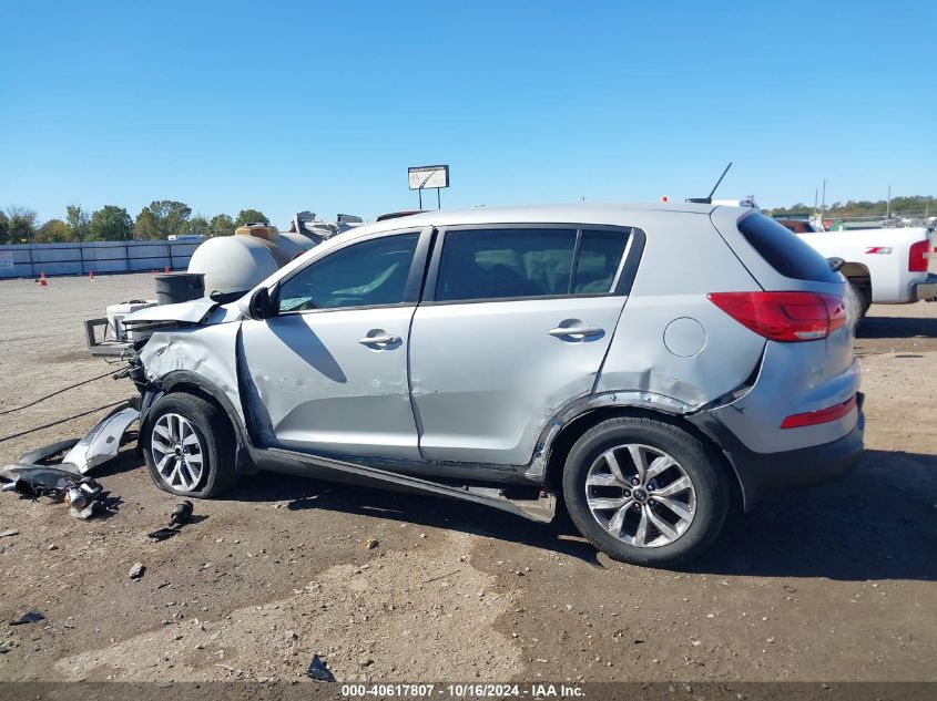 2016 Kia Sportage Lx VIN: KNDPB3AC7G7836392 Lot: 40617807