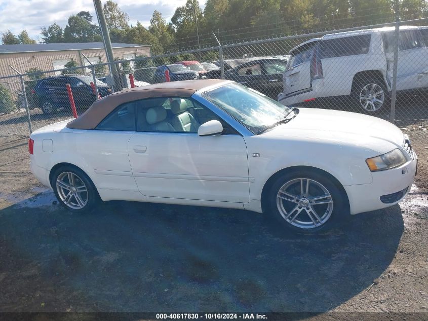 2005 Audi A4 1.8T VIN: WAUAC48H95K014985 Lot: 40617830