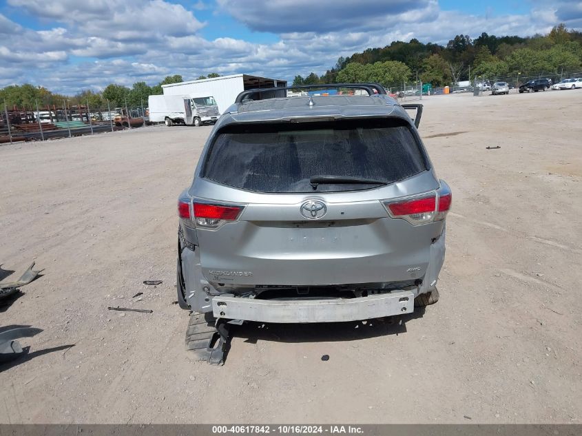 2016 Toyota Highlander Xle V6 VIN: 5TDJKRFH6GS325212 Lot: 40617842