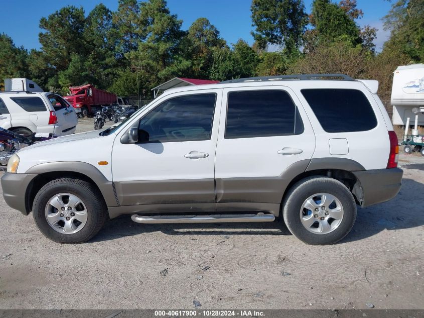 2002 Mazda Tribute Es V6/Lx V6 VIN: 4F2YU09152KM11517 Lot: 40617900