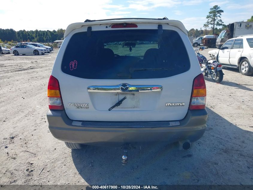 2002 Mazda Tribute Es V6/Lx V6 VIN: 4F2YU09152KM11517 Lot: 40617900