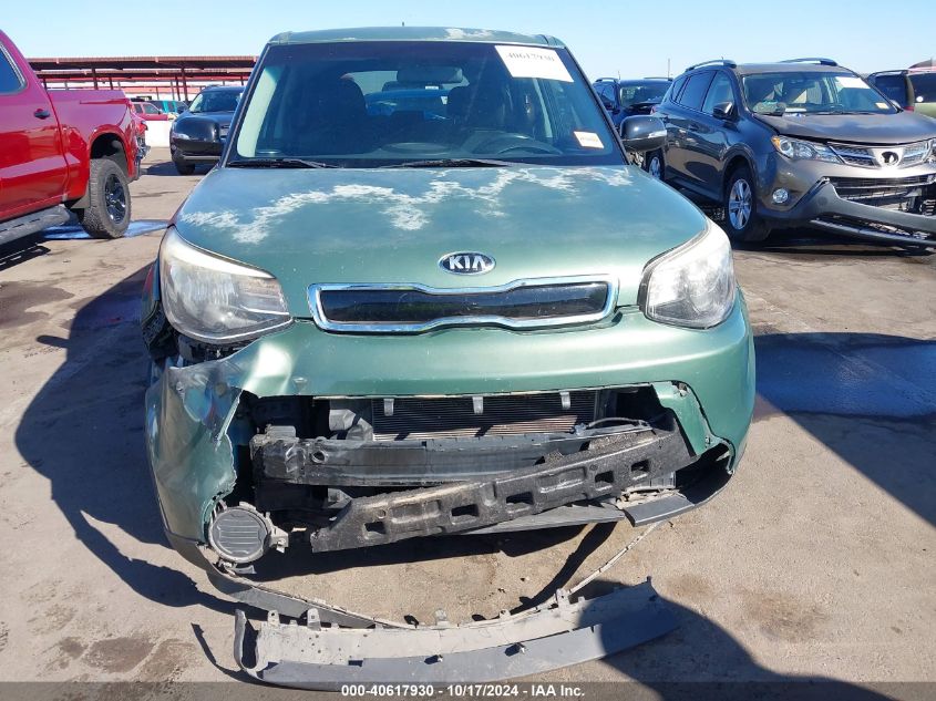 2014 Kia Soul + VIN: KNDJP3A56E7042828 Lot: 40617930