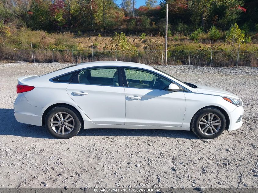 2016 Hyundai Sonata Se VIN: 5NPE24AF1GH277103 Lot: 40617941