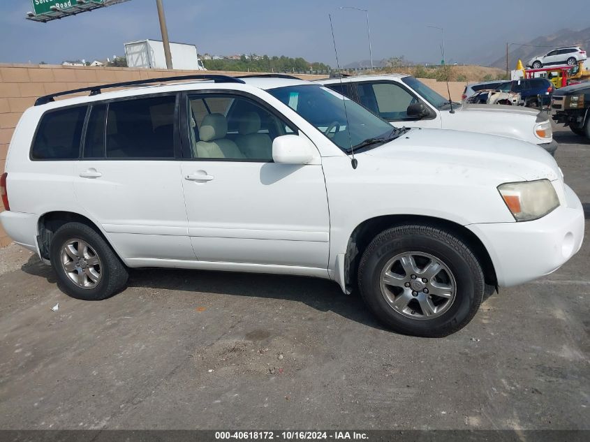 2006 Toyota Highlander V6 VIN: JTEDP21A460117651 Lot: 40618172