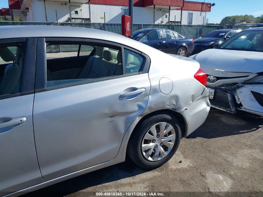 2012 Honda Civic Sdn Lx VIN: 19XFB2F5XCE060740 Lot: 40618345