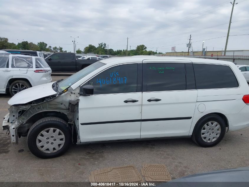 2010 Honda Odyssey Lx VIN: 5FNRL3H28AB005021 Lot: 40618417