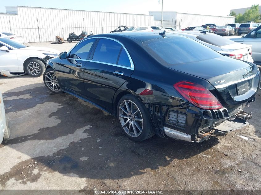 2020 Mercedes-Benz S 560 4Matic VIN: W1KUG8GB5LA569210 Lot: 40618435