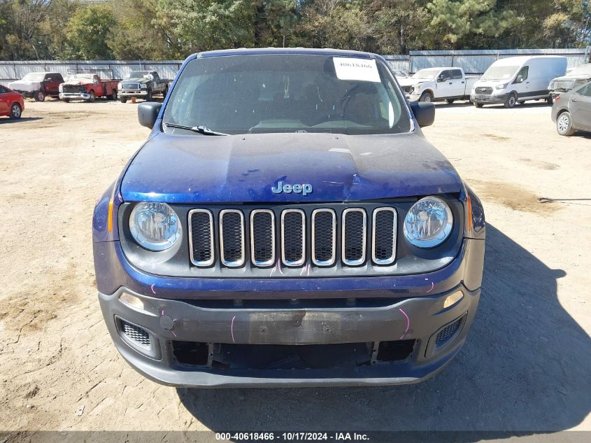 2018 Jeep Renegade Sport 4X4 VIN: ZACCJBABXJPG92740 Lot: 40618466