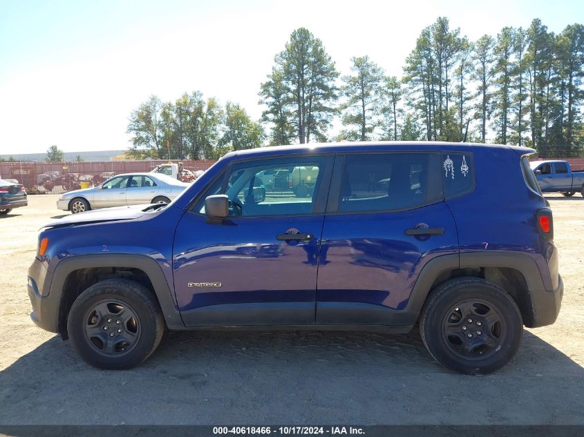 2018 Jeep Renegade Sport 4X4 VIN: ZACCJBABXJPG92740 Lot: 40618466