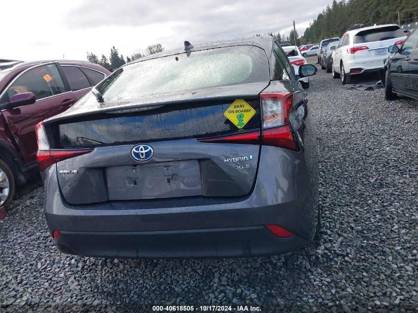 VIN JTDKARFUXK3102251 2019 TOYOTA PRIUS XLE