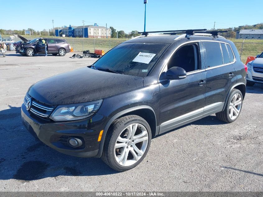 2012 Volkswagen Tiguan S/Se/Sel VIN: WVGBV7AX2CW562574 Lot: 40618522