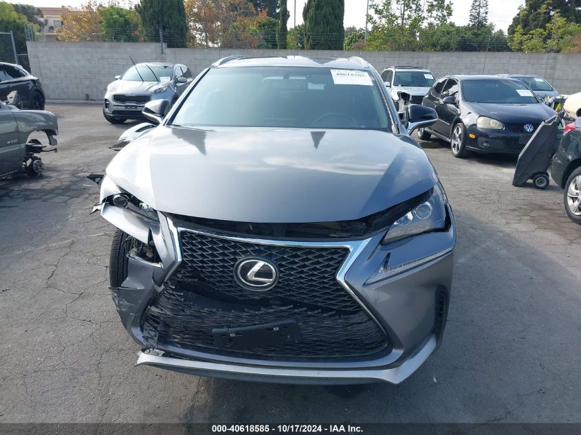 2017 Lexus Nx 200T F Sport VIN: JTJYARBZXH2050739 Lot: 40618585