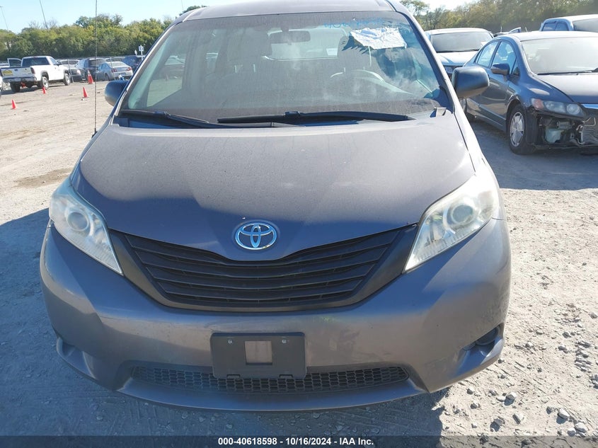2012 Toyota Sienna Base V6 7 Passenger VIN: 5TDZK3DC1CS279595 Lot: 40618598