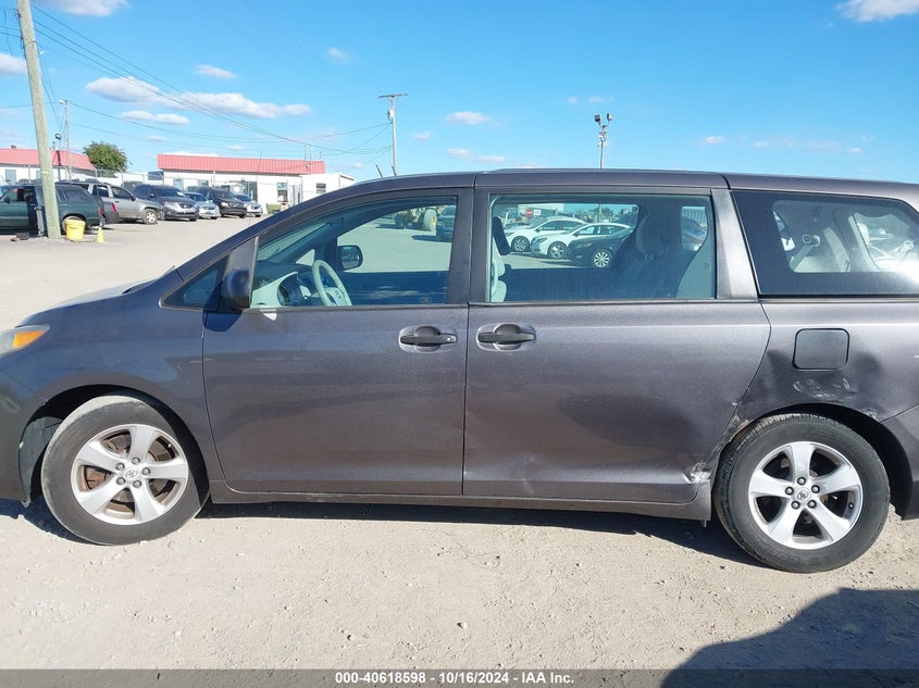 2012 Toyota Sienna Base V6 7 Passenger VIN: 5TDZK3DC1CS279595 Lot: 40618598