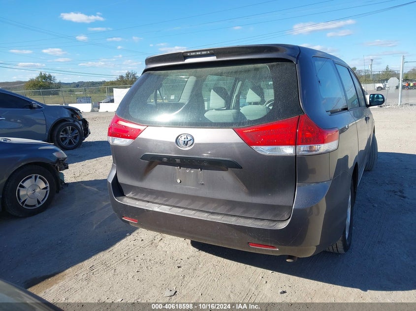 2012 Toyota Sienna Base V6 7 Passenger VIN: 5TDZK3DC1CS279595 Lot: 40618598