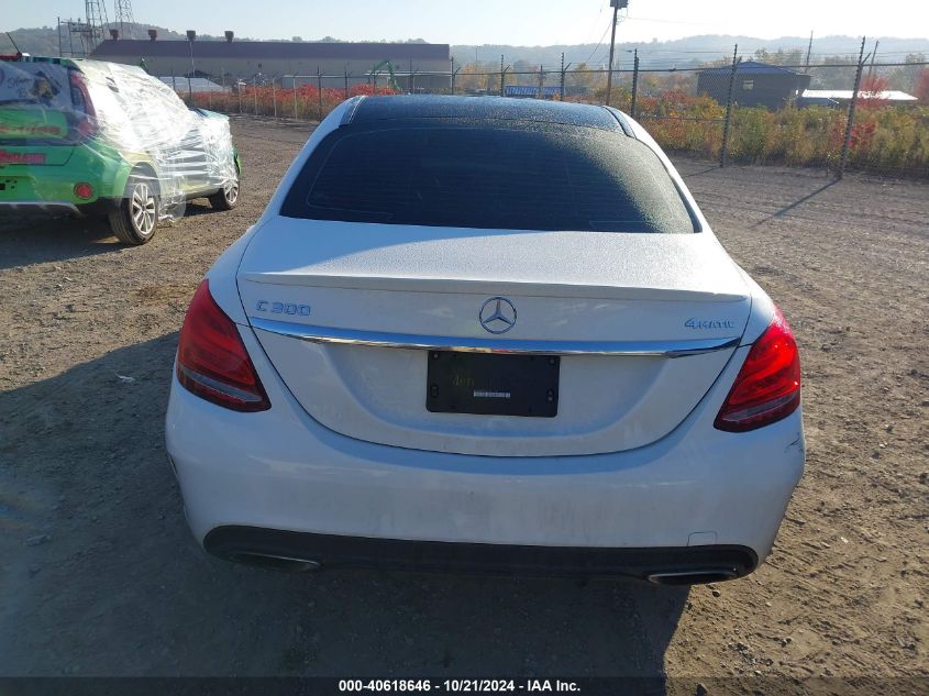 2018 Mercedes-Benz C 300 4Matic VIN: 55SWF4KB8JU260128 Lot: 40618646