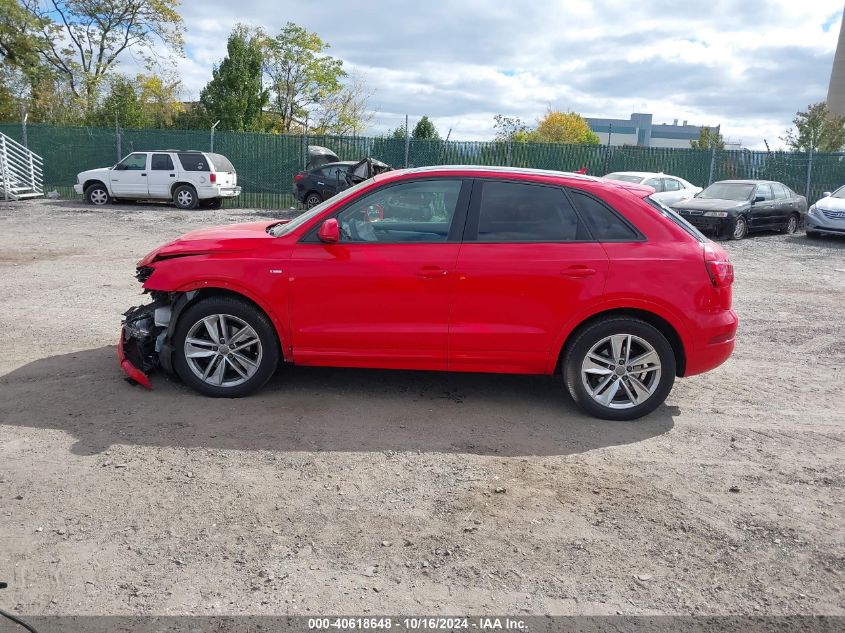 2018 Audi Q3 2.0T Premium/2.0T Sport Premium VIN: WA1BCCFS8JR001141 Lot: 40618648